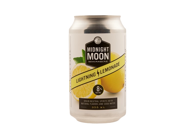Midnight Moon Moonshine Lightning Lemonade Canned Cocktail.