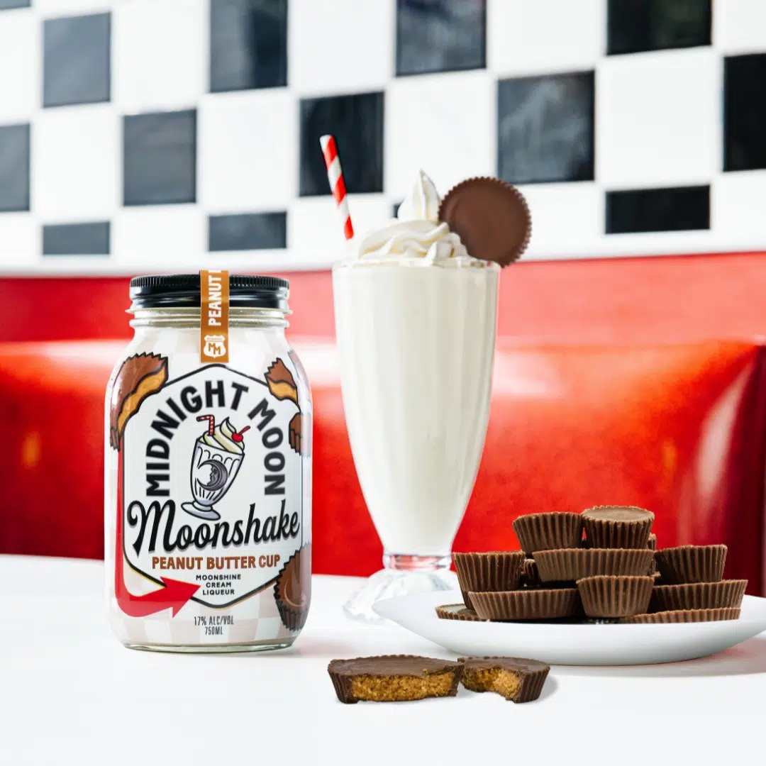 Peanut Butter Cup Moonshake Milkshake in Diner